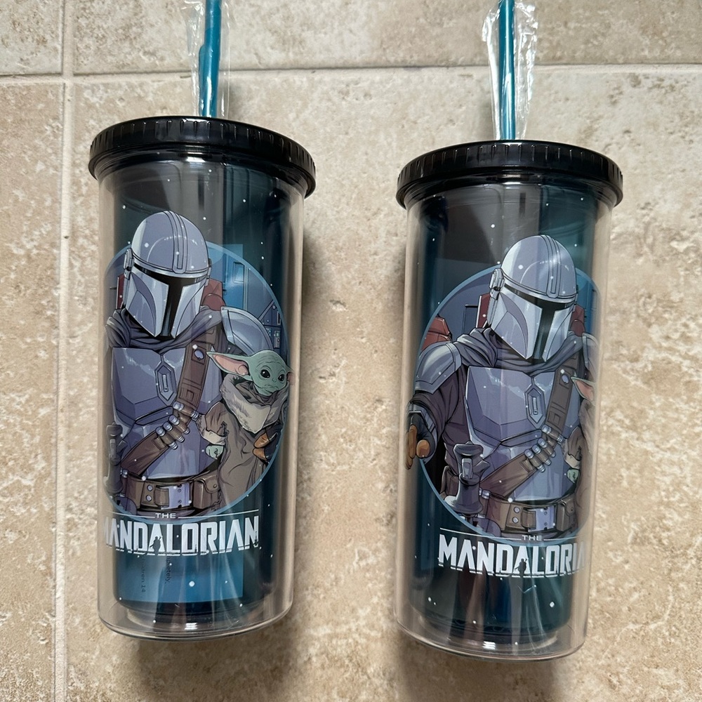 Two new Star Wars mandalorian cups!